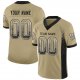 Youth Custom Vegas Gold Black-White Mesh Drift Fashion Football Jersey