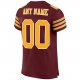 Women's Custom Burgundy Gold-White Mesh Authentic Football Jersey