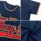 Kid's Custom Navy White Authentic Baseball Jersey