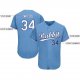 Women's Custom Light Blue White-Royal Baseball Jersey