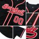 Preschool Custom Black Crimson-Khaki Authentic Baseball Jersey