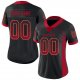 Youth Custom Black Red-Old Gold Mesh Drift Fashion Football Jersey