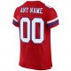 Women's Custom Red White-Royal Mesh Authentic Football Jersey