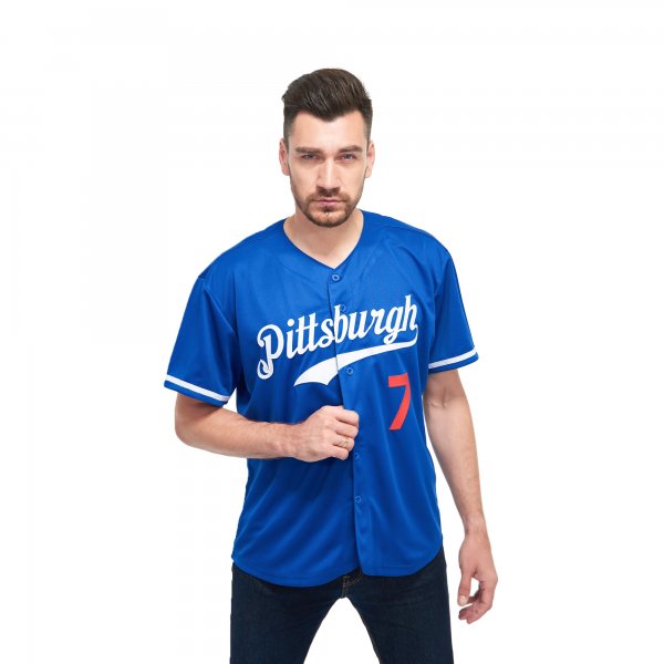 Youth Custom Royal White-Red Baseball Jersey