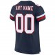 Kid's Custom Navy White-Red Mesh Authentic Football Jersey