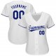 Youth Custom White Royal Baseball Jersey