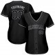 Preschool Custom Black Black-Gray Authentic Baseball Jersey