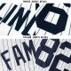 Youth Custom White Navy Pinstripe Navy Baseball Jersey