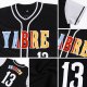 Preschool Custom Black White-Gold Authentic Baseball Jersey