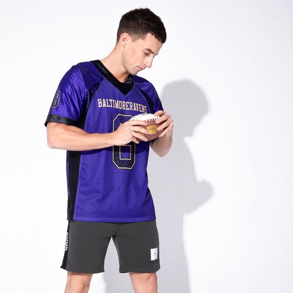 Youth Custom Purple Black-Old Gold Mesh Drift Fashion Football Jersey